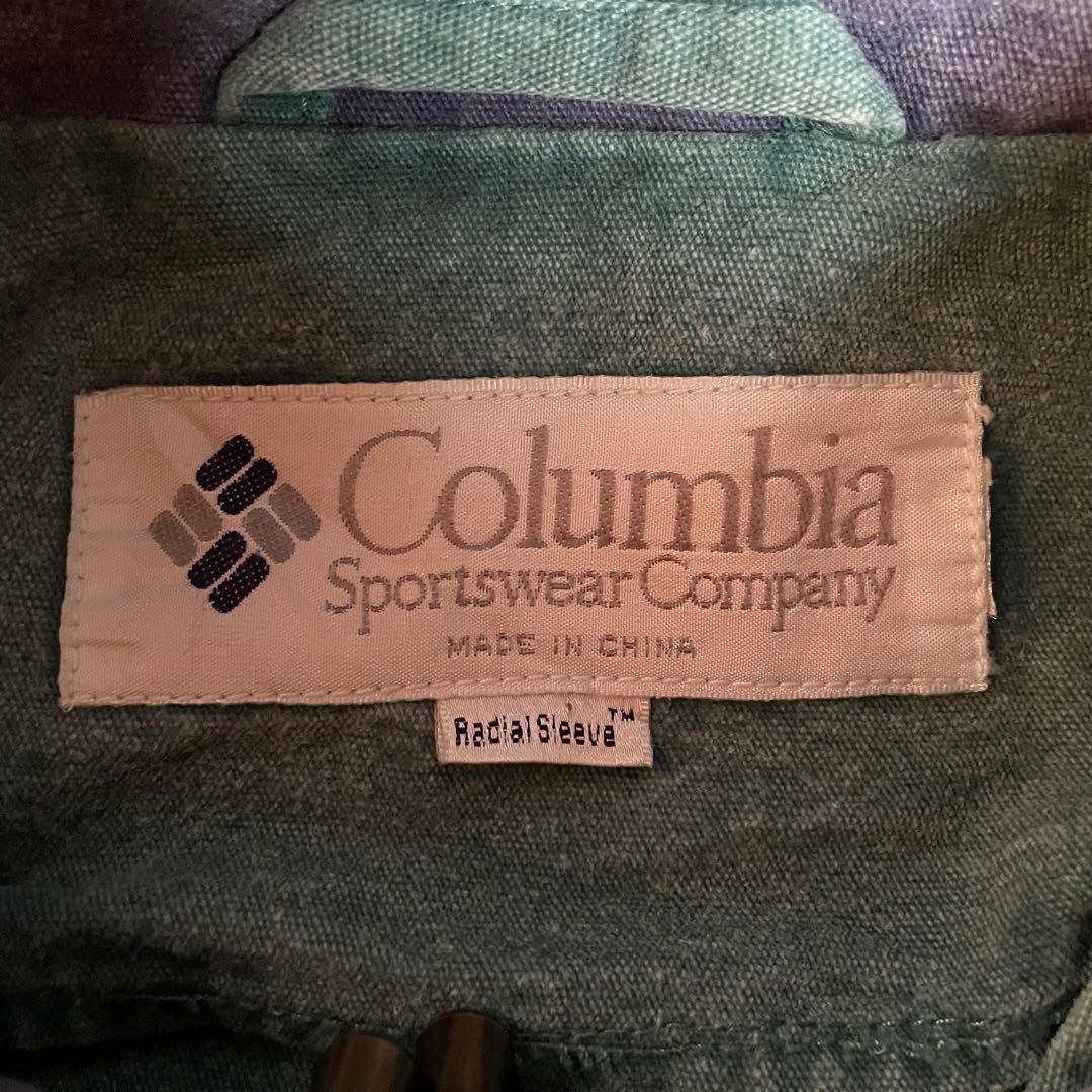 90s Columbia コロンビア 胸 ロゴ アウトドア ダック ジャケット