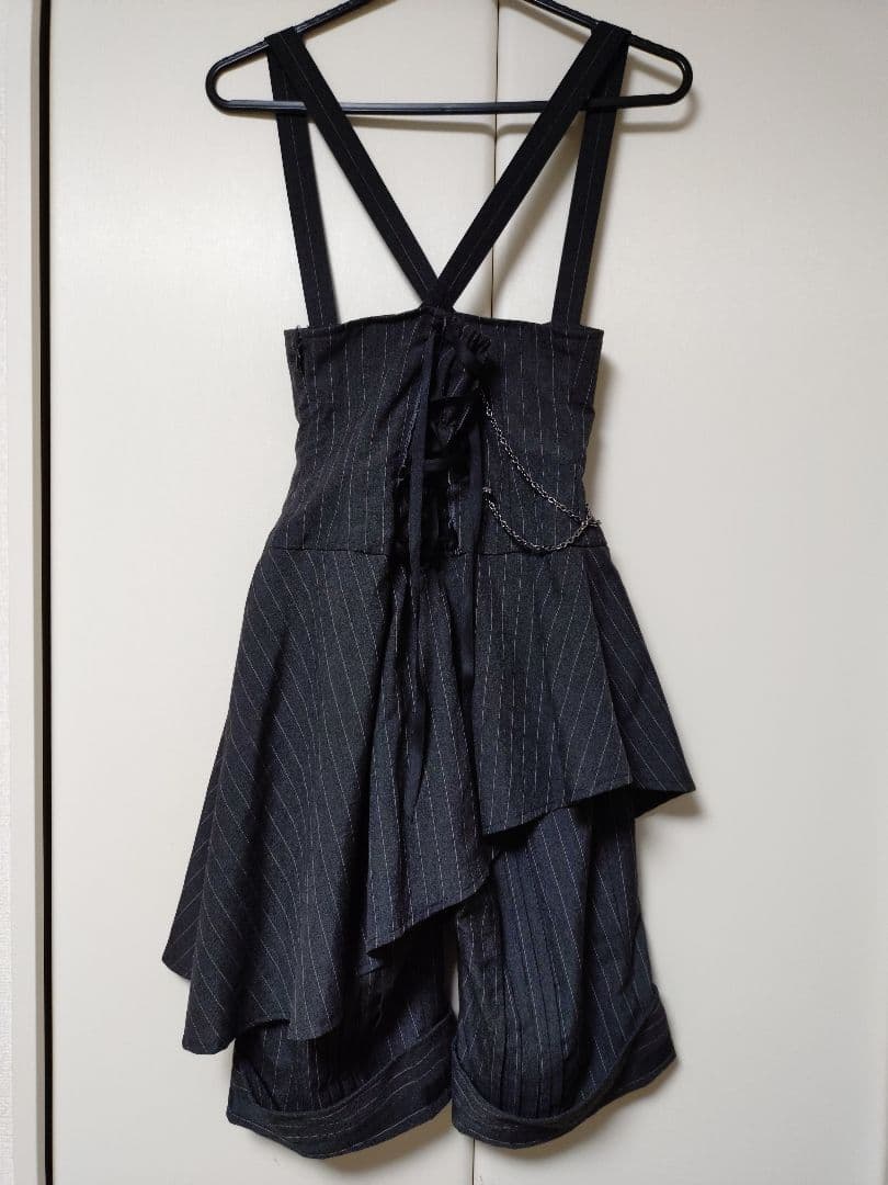 ALICE and the PIRATES ストライプ柄サロペット