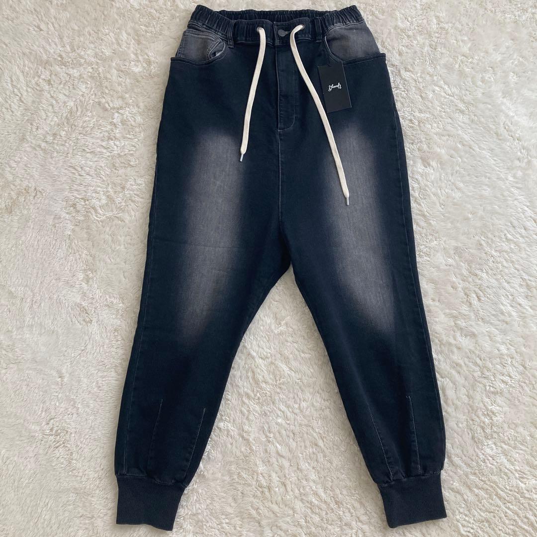 新品未使用！glamb グラム　サルエルジョガーパンツ　デニム