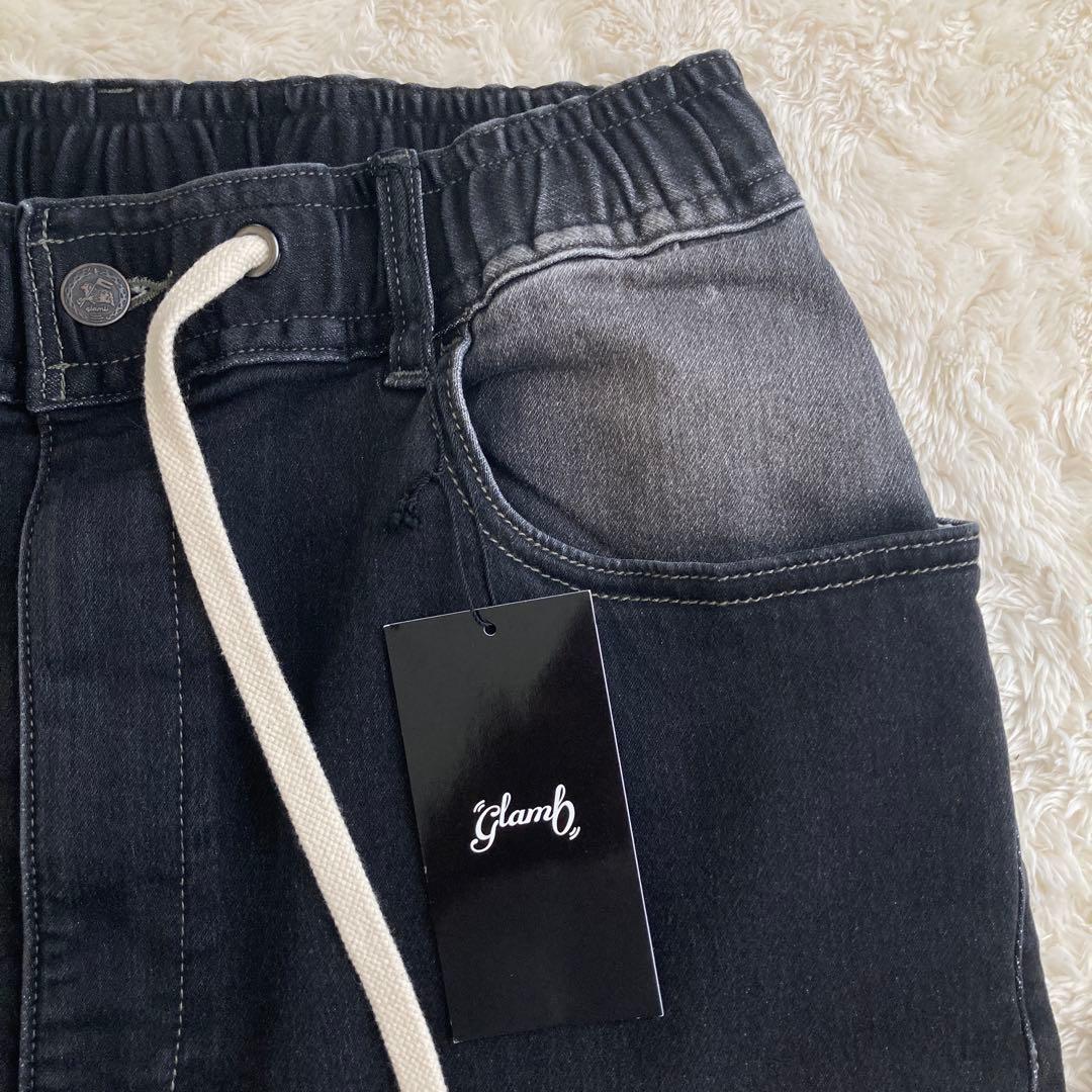 新品未使用！glamb グラム　サルエルジョガーパンツ　デニム