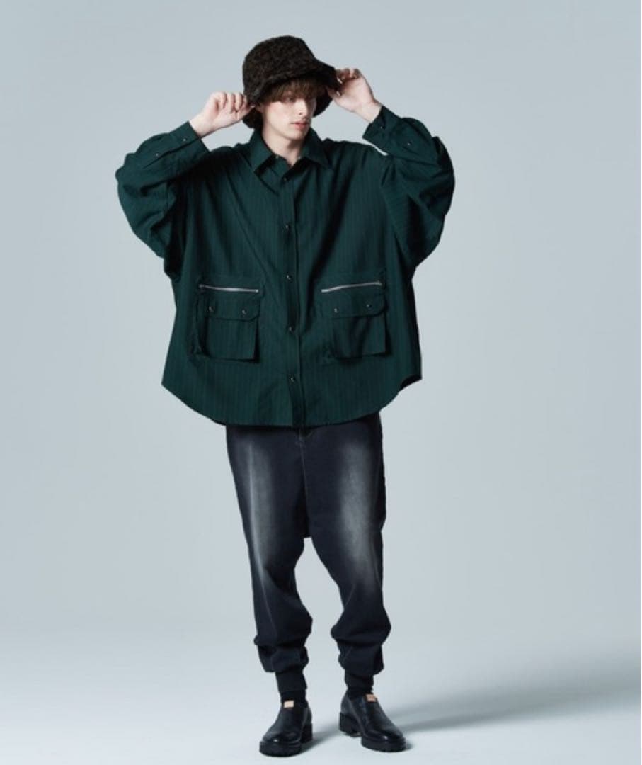 新品未使用！glamb グラム　サルエルジョガーパンツ　デニム