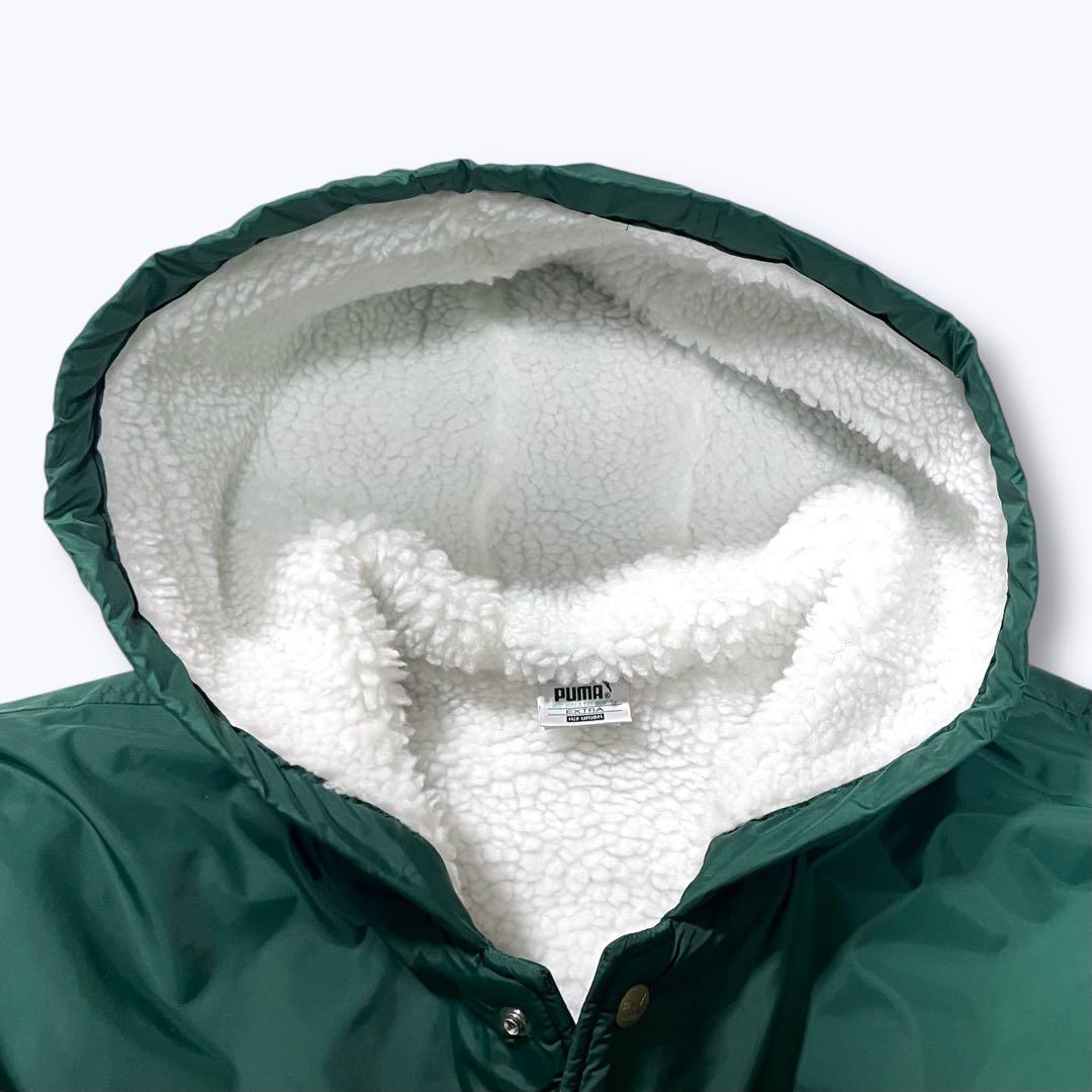 90s PUMA ベンチコート 裏ボア 緑 読売 ヴェルディ川崎 三浦知良 カズ