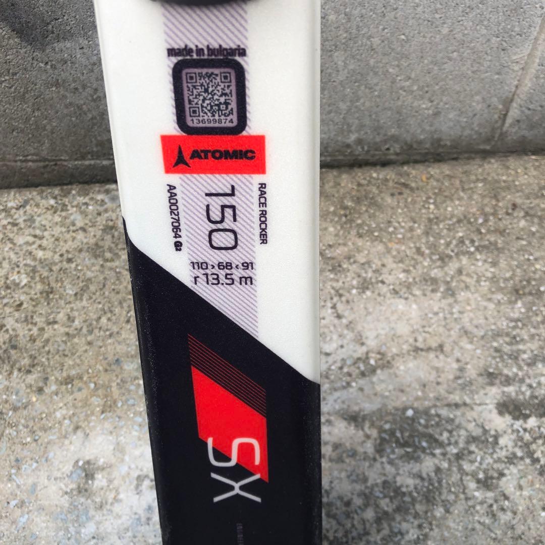 中古ATOMIC REDSTER SX JR 子ども用スキー板ビンディング付き