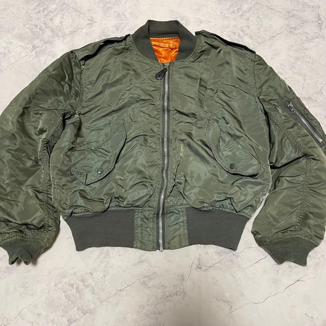 ジャケット・アウター 80s USA ALPHA L2B flight bomber L jacket