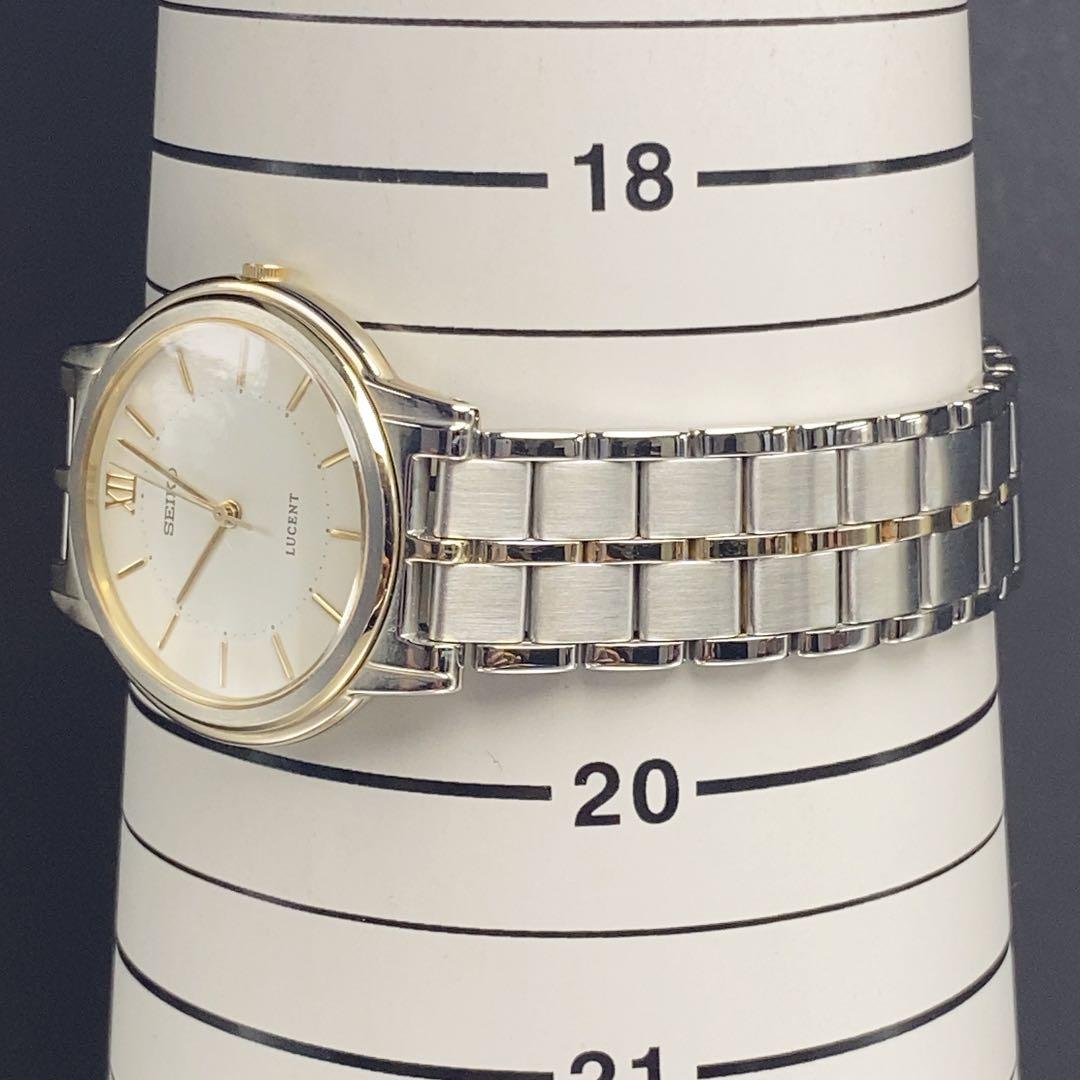 未使用 SEIKO LUCENT クォーツ 電池交換済 純正SSベルト 日本製
