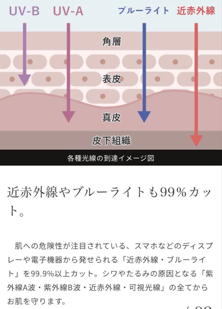【美品】ロサブラン／3段折日傘　ライトグレージュ×アイボリー