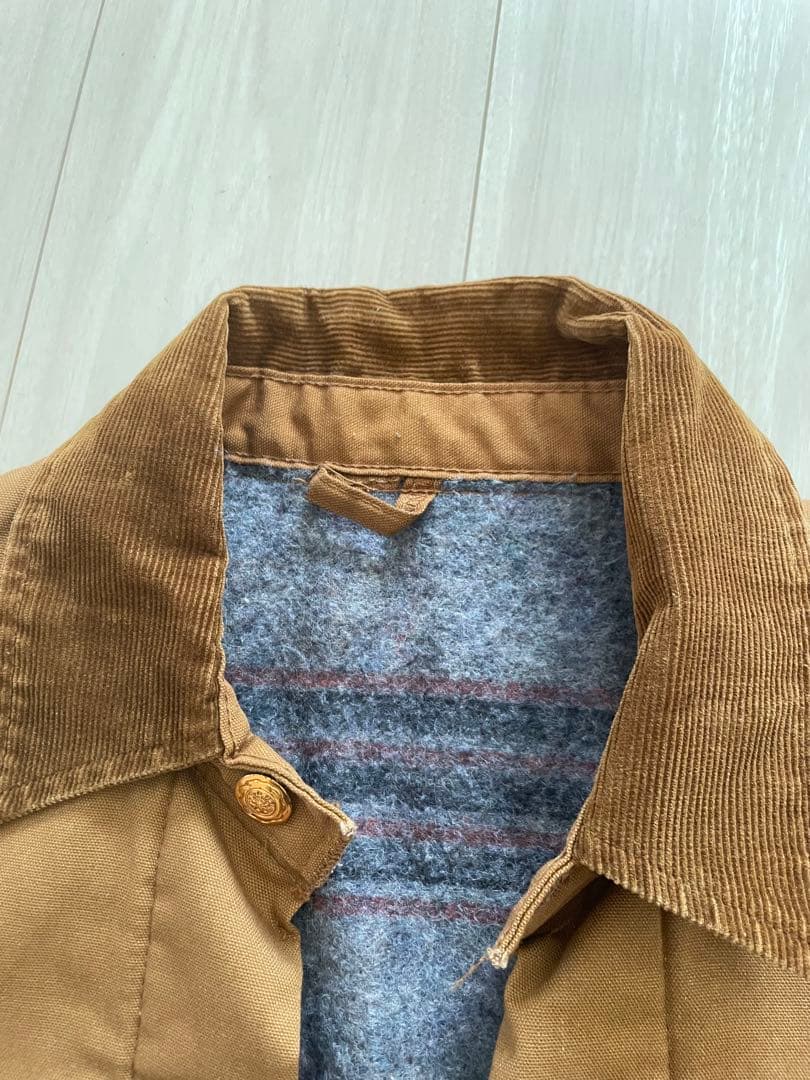 Wrangler ラングラー カバーオール ブランケット 襟コーデュロイ 茶