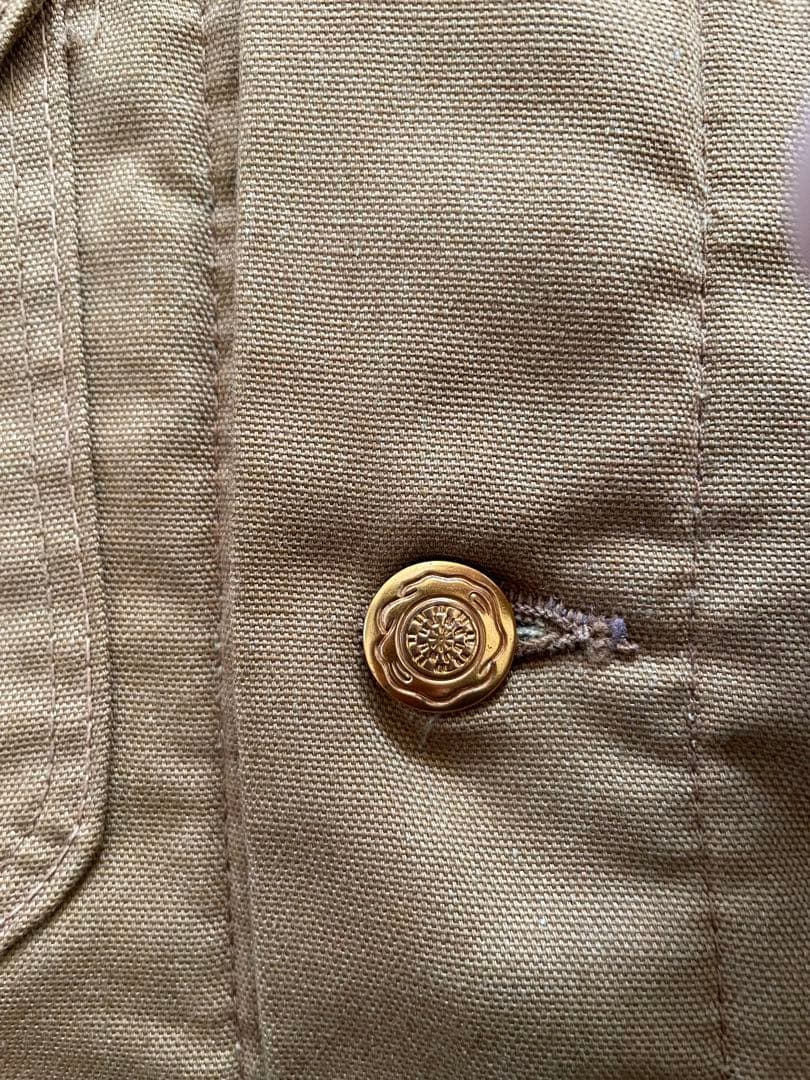 Wrangler ラングラー カバーオール ブランケット 襟コーデュロイ 茶