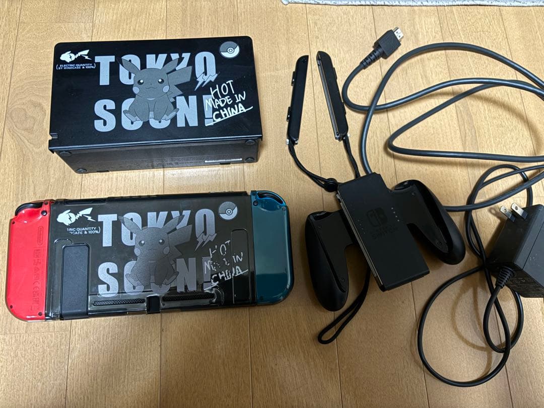 【美品】NintendoSwitchJoy-Conネオンブルー/ネオンレッド本体