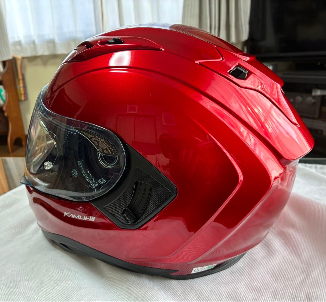 美品OGK KAMUI-3 カムイ3 Lサイズ　シャイニーレッド　2020年製