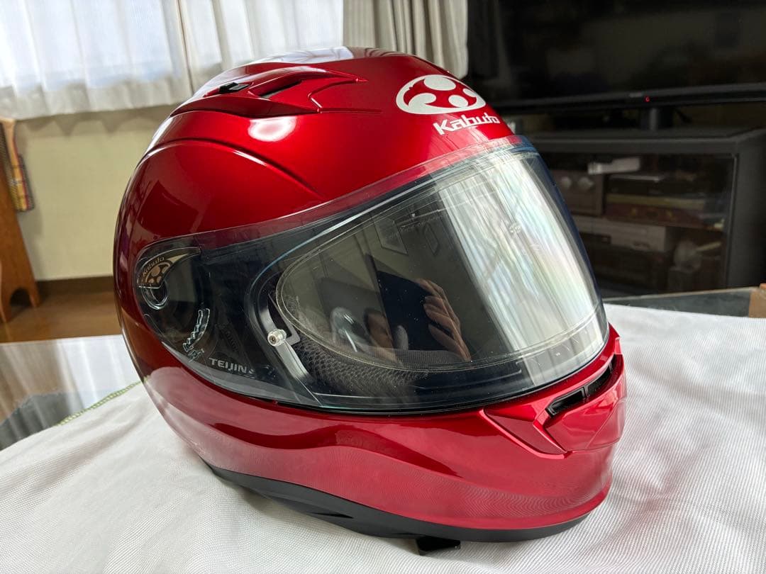 美品OGK KAMUI-3 カムイ3 Lサイズ　シャイニーレッド　2020年製