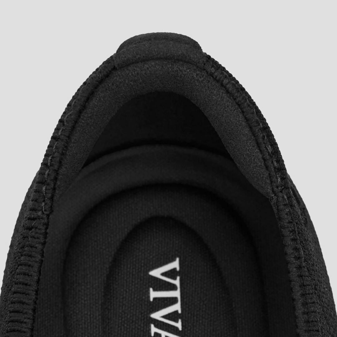 【美品】VIVAIA Tiana アーモンドトゥフラットシューズ ブラック38