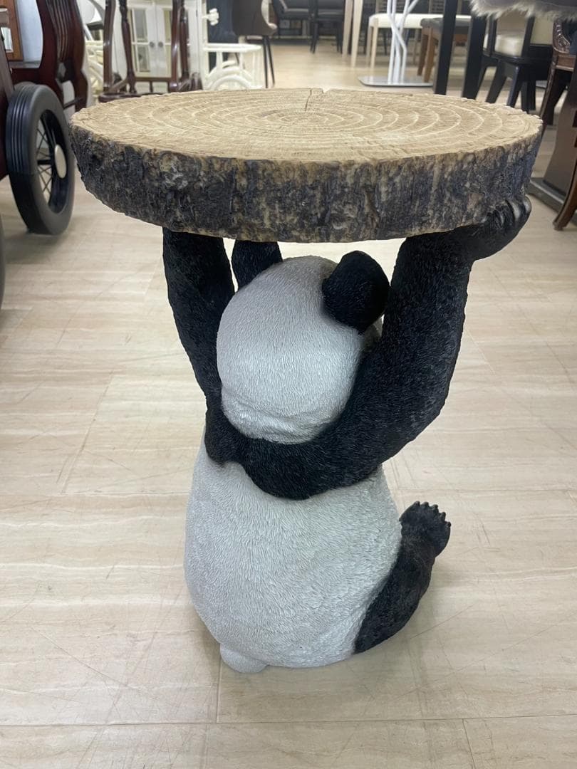 パンダ　サイドテーブル　ミニテーブル　アニマル　動物　テーブル　台　棚　ラック
