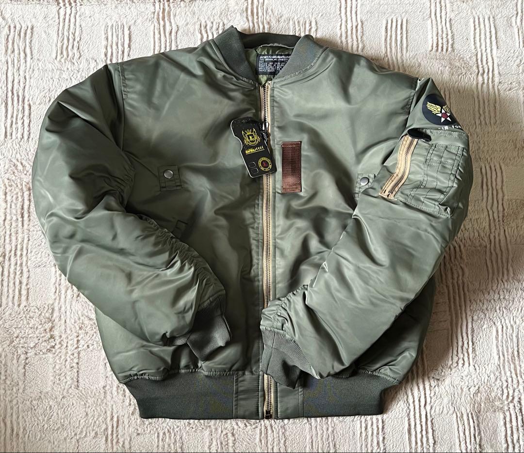 新品MA-1フライトジャケット オリーブグリーン