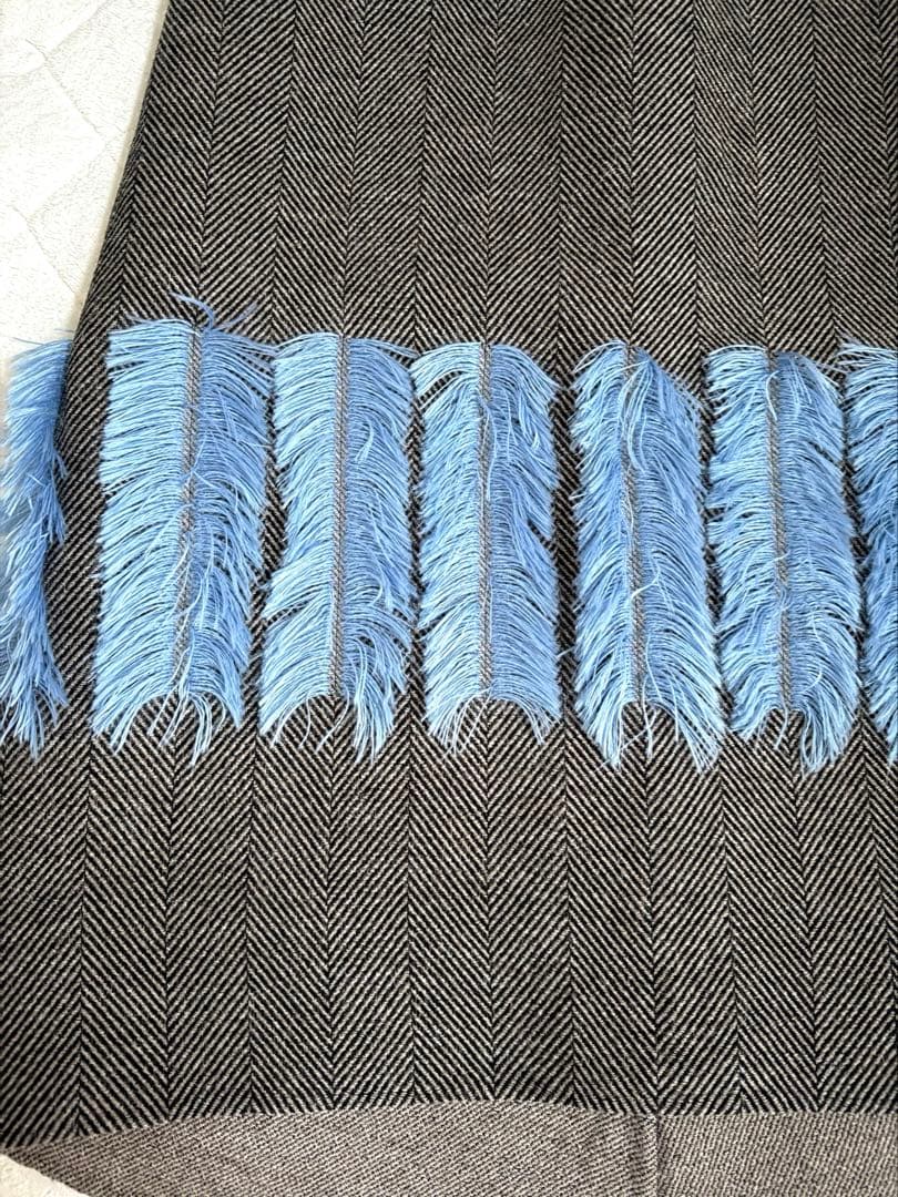 ebure 店舗限定フリルヘリンボーンスカート 38 新品