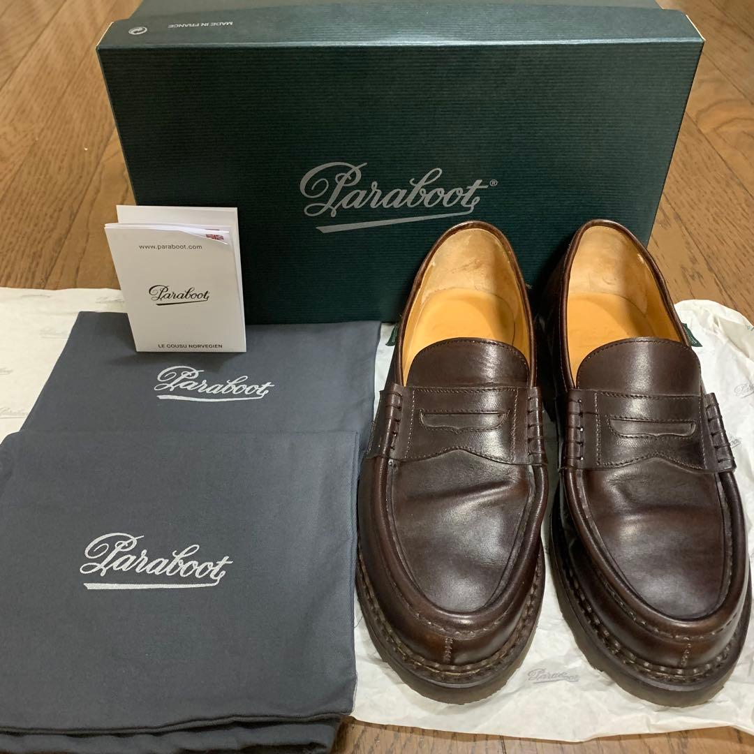 箱付き Paraboot REIMS パラブーツ ランス CAFE サイズ7