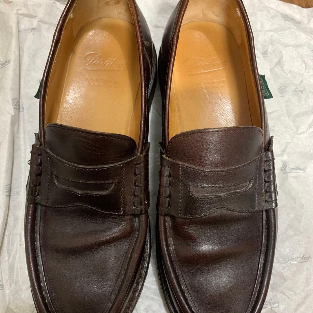 箱付き Paraboot REIMS パラブーツ ランス CAFE サイズ7