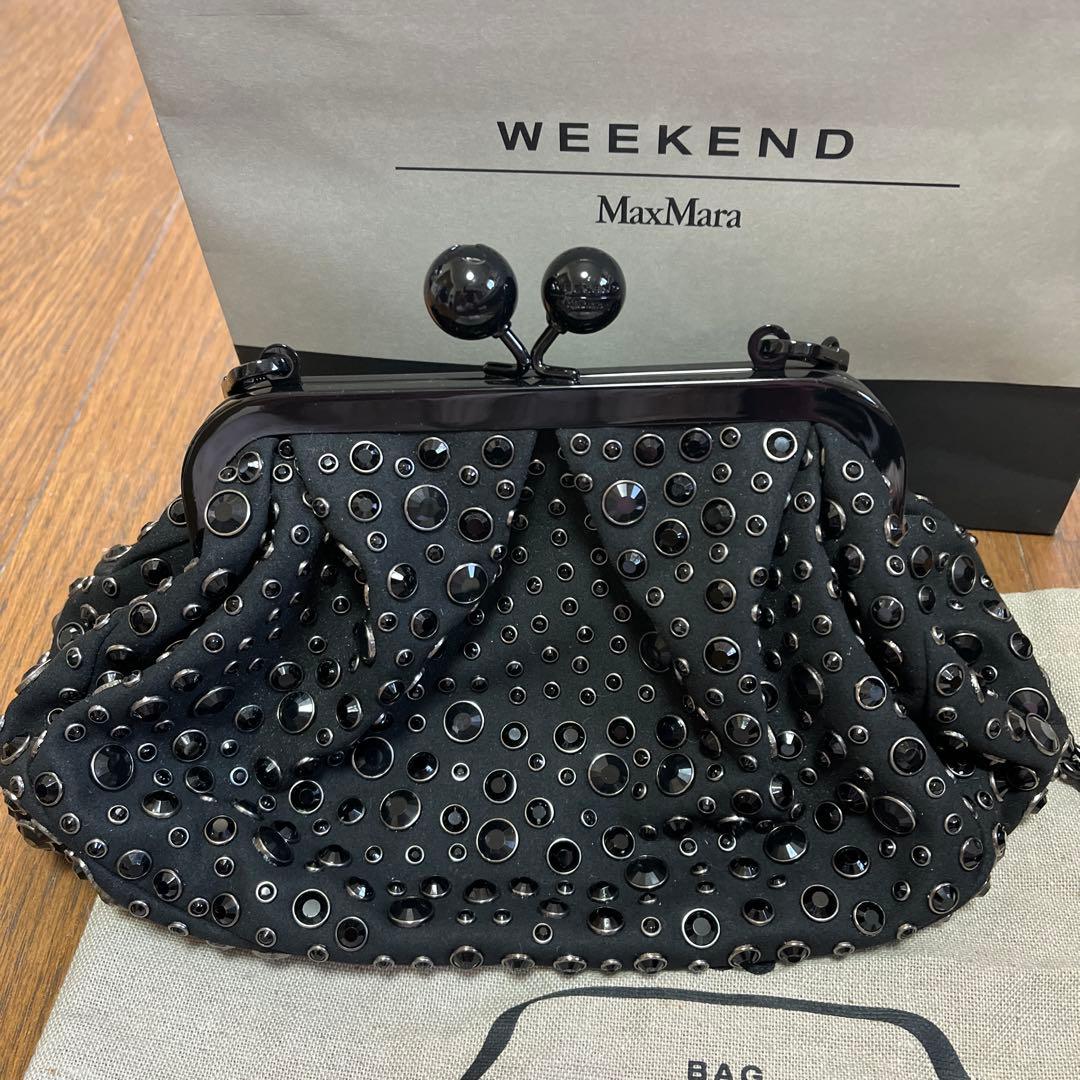 MaxMara Pasticcino ブラックパーティーバッグ