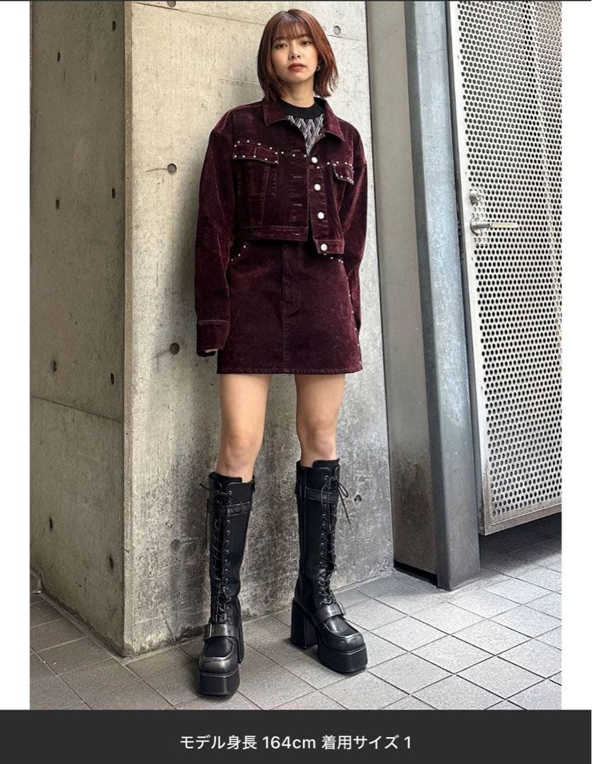 【shiki様】 MURUA フロッキーデニムジャケット