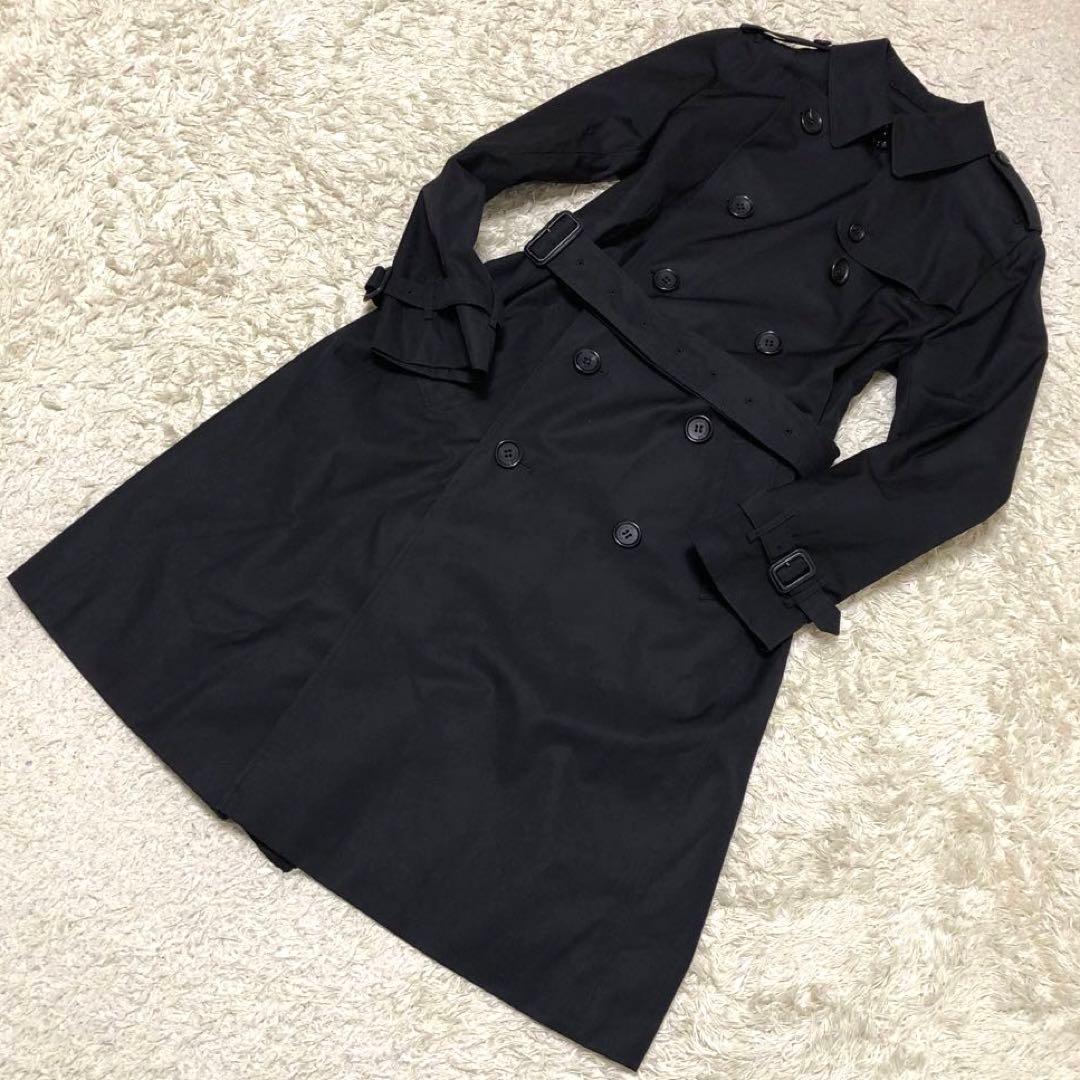 大きいサイズ·極美品✨バーバリー　ノバチェック　ライナートレンチコート ブラック