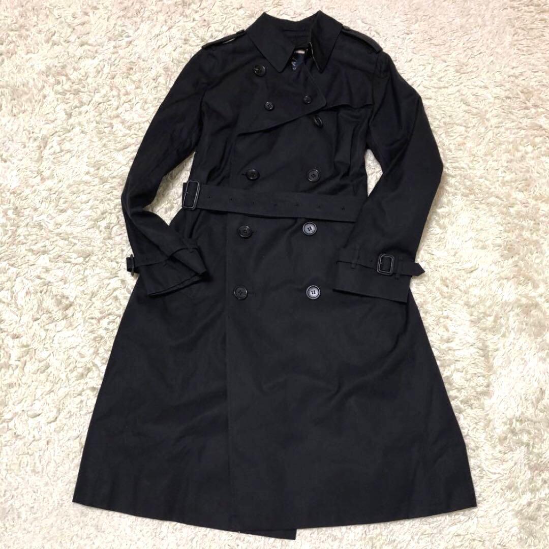 大きいサイズ·極美品✨バーバリー　ノバチェック　ライナートレンチコート ブラック