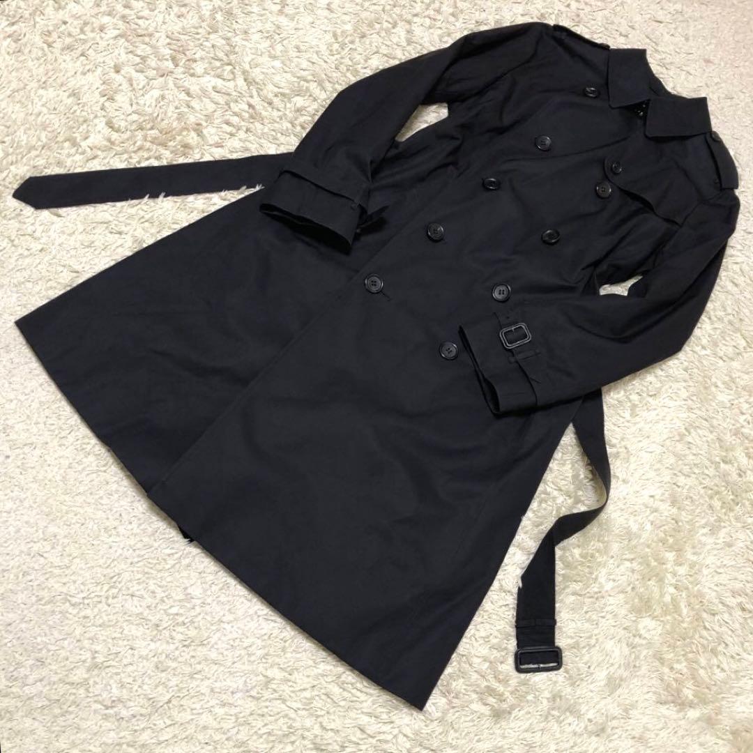 大きいサイズ·極美品✨バーバリー　ノバチェック　ライナートレンチコート ブラック