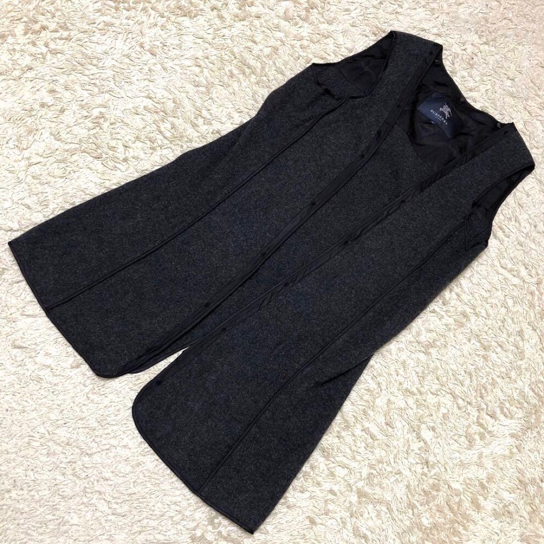 大きいサイズ·極美品✨バーバリー　ノバチェック　ライナートレンチコート ブラック