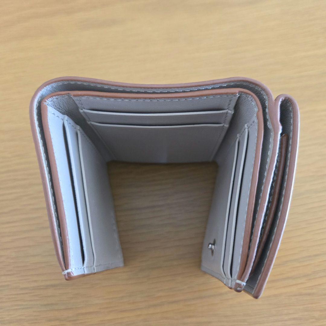 LOEWE 三つ折り財布 ライトグレー