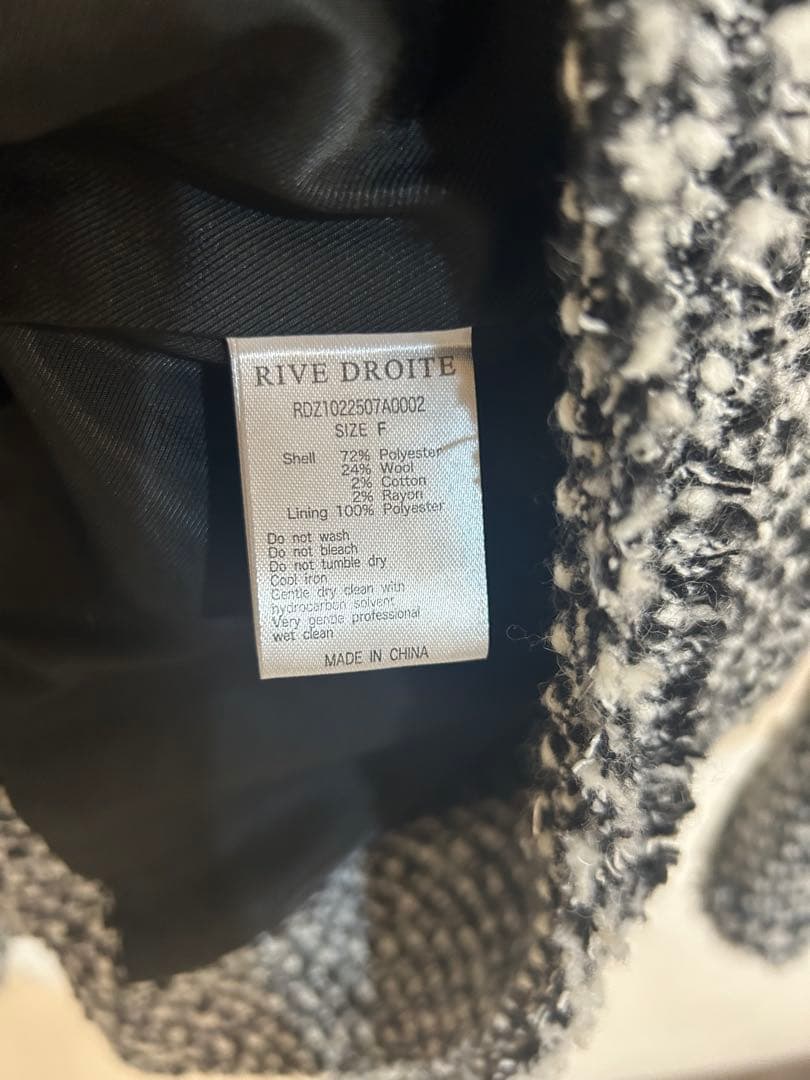 リヴドロワ　　ツイードジャケット　オーバージャケット