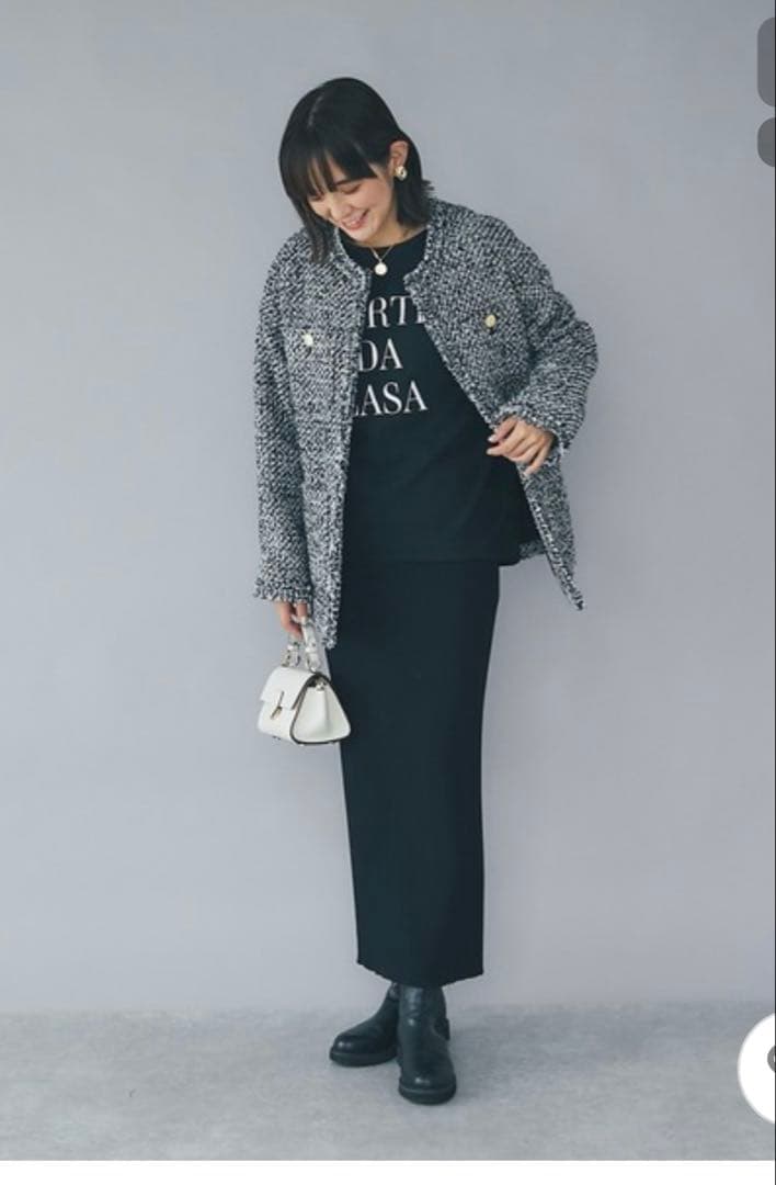 リヴドロワ　　ツイードジャケット　オーバージャケット