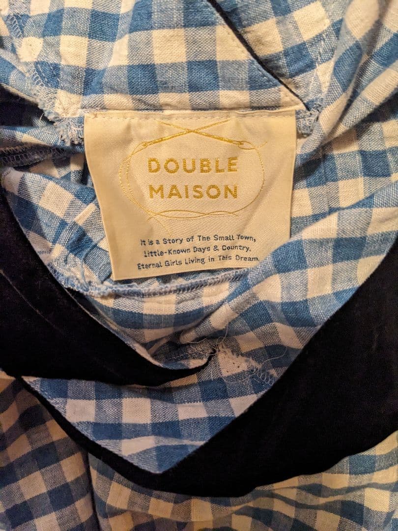 DOUBLE MAISON チェック柄ワンピース　原田知世着