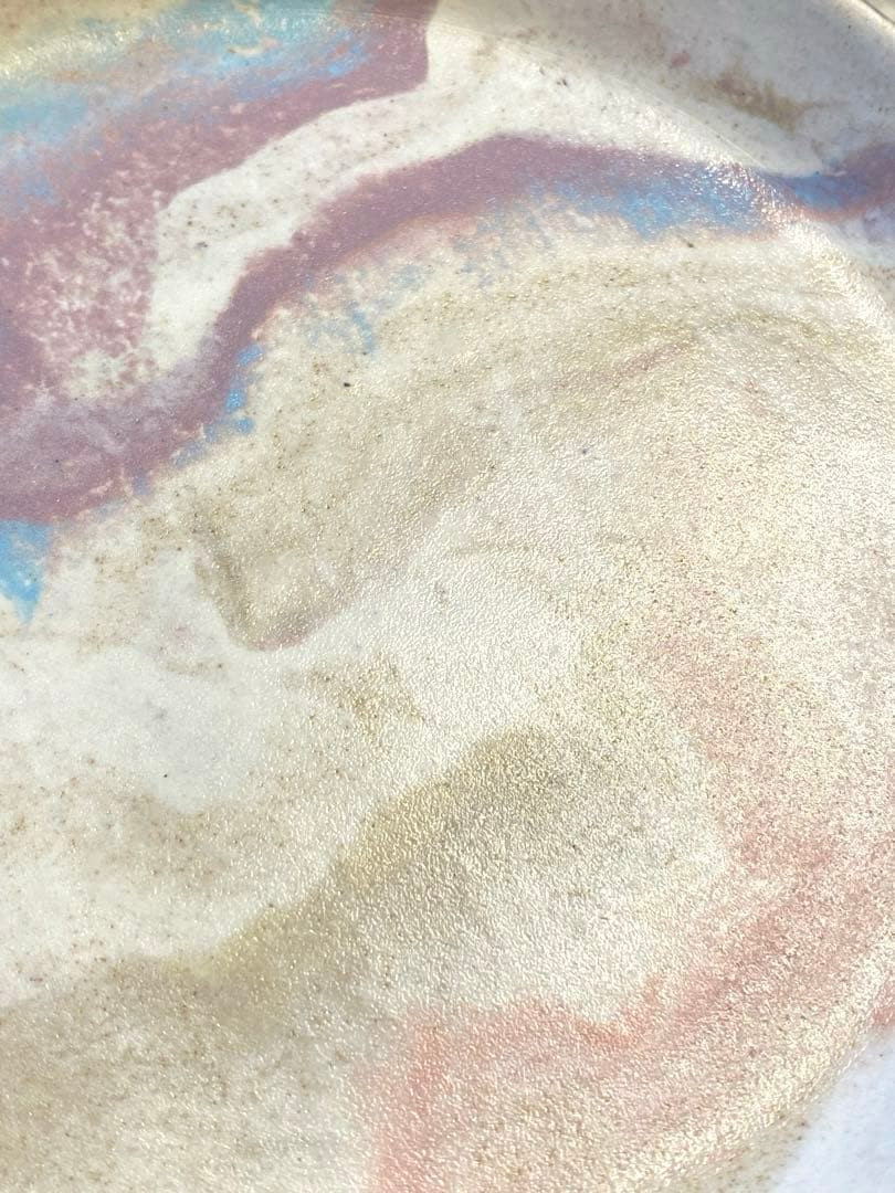 竹村良訓　マーブルプレート　2枚　一点もの　作家　中皿　貴重