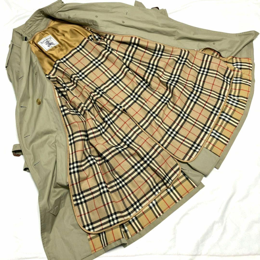 希少 白タグ バーバリーズ トレンチコート ノバチェック ベルト　ライナー