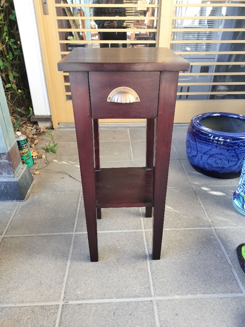 【凛さま専用】アンティーク花台　サイドテーブル　電話台　アジアン家具