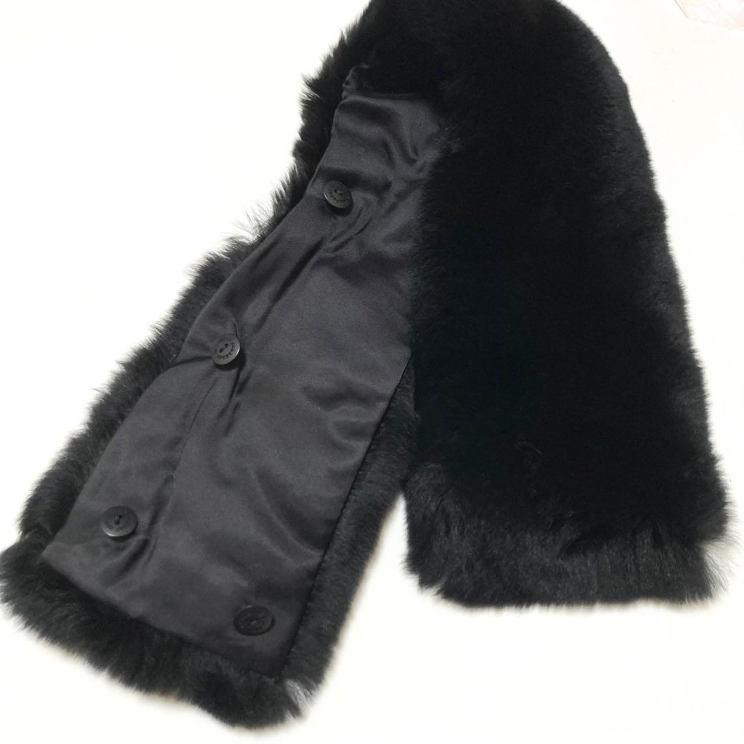 BURBERRYLONDON アンゴラ ウールコート ラビットファー ホースロゴ