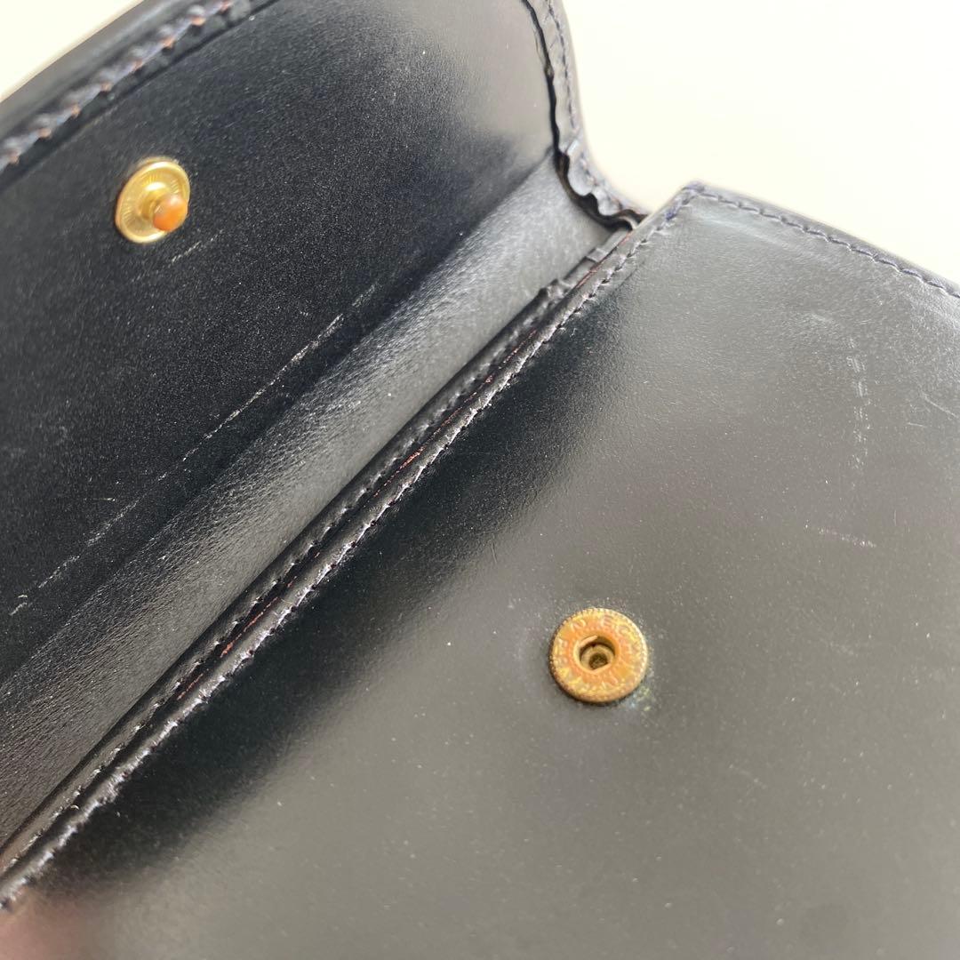 WhitehouseCox ホワイトハウスコックス 二つ折り財布 レザーブラック