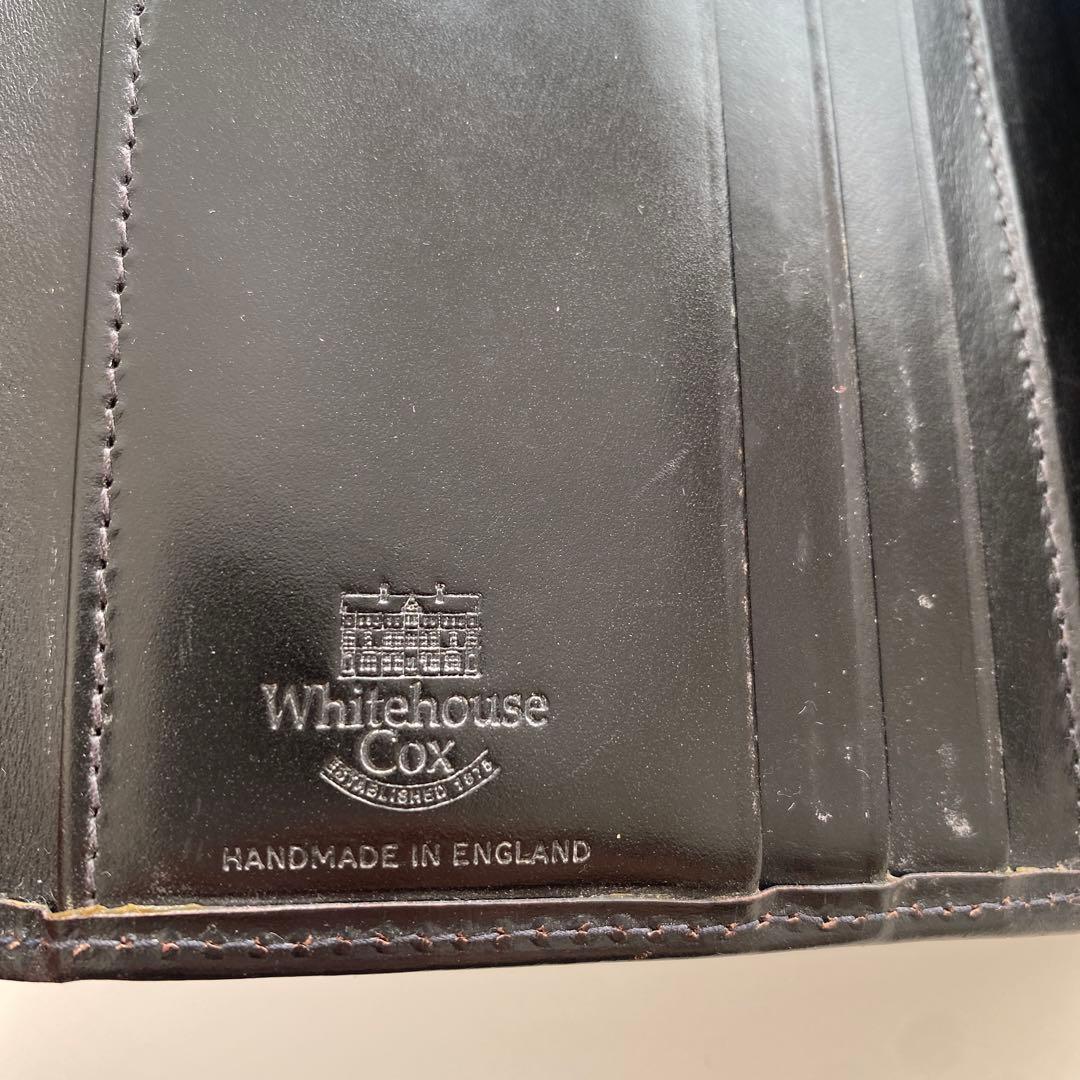 WhitehouseCox ホワイトハウスコックス 二つ折り財布 レザーブラック