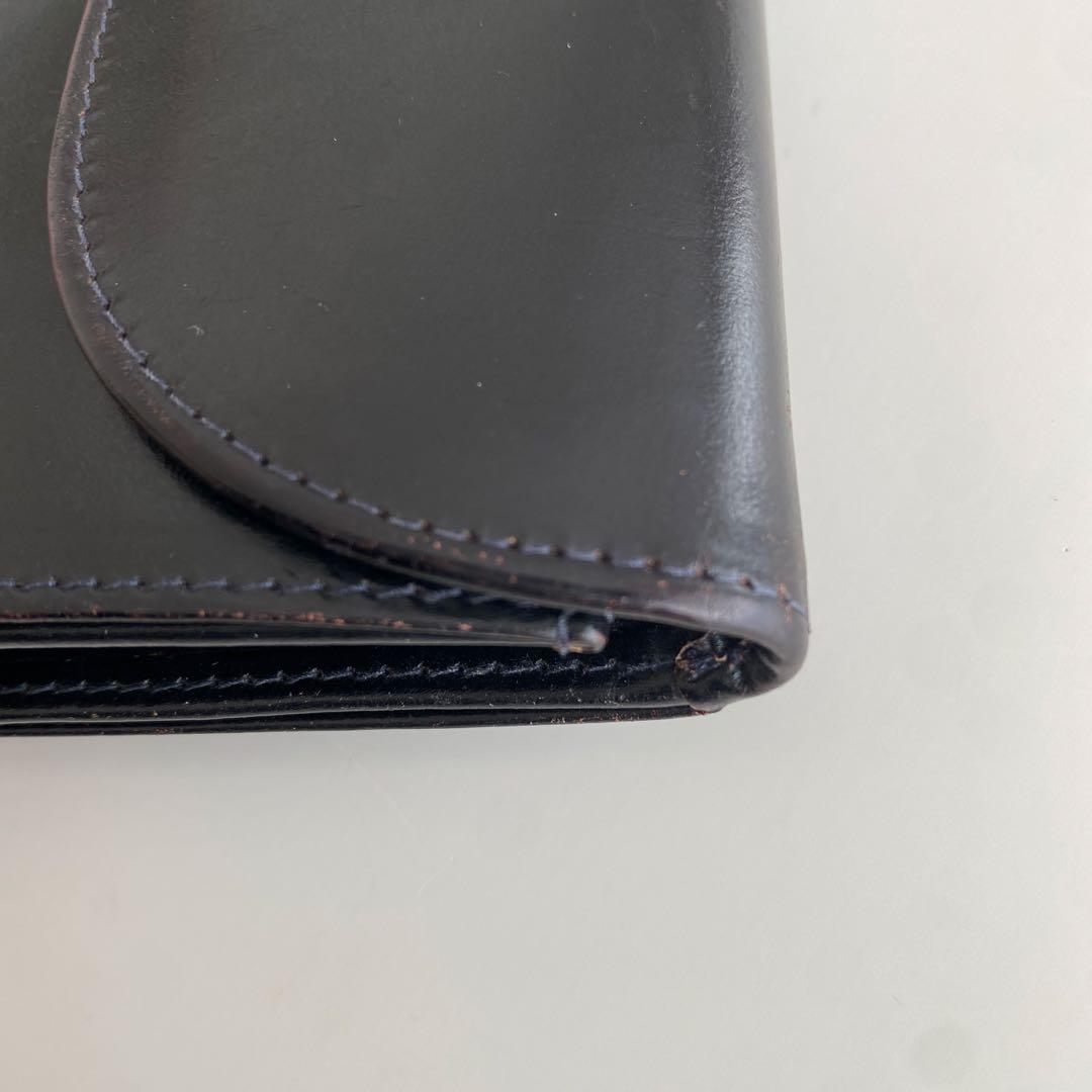 WhitehouseCox ホワイトハウスコックス 二つ折り財布 レザーブラック