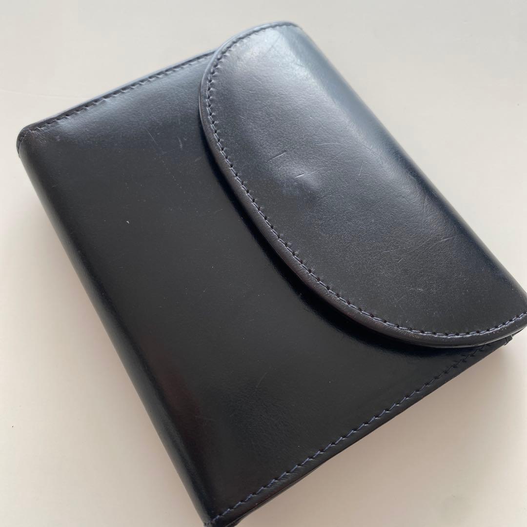 WhitehouseCox ホワイトハウスコックス 二つ折り財布 レザーブラック
