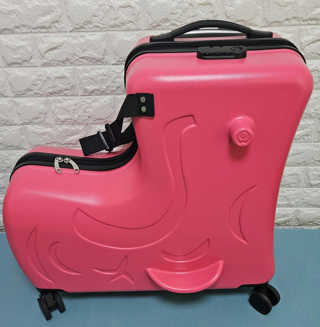 子供 乗れる キャリーケース スーツケース ピンク
