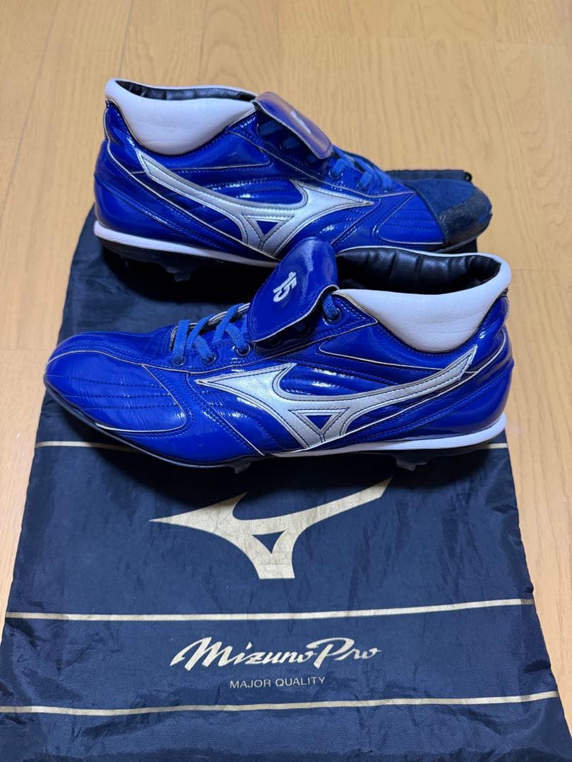 Mizuno Pro ミズノプロ 青 オーダースパイク 投手用 27.5センチ