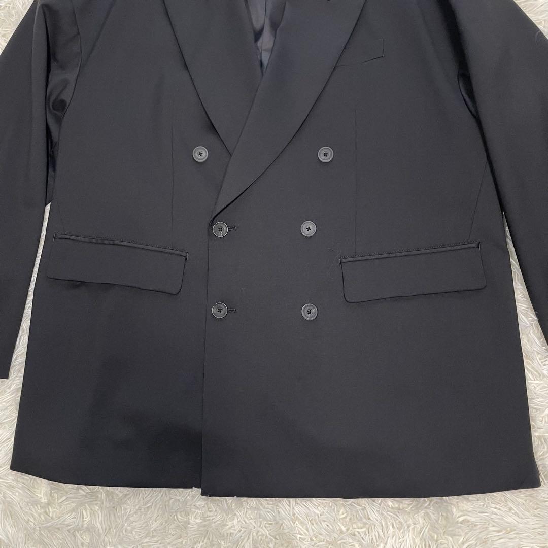 【美品】メゾンスペシャル プライムオーバー ダブルテーラードジャケット ブラック