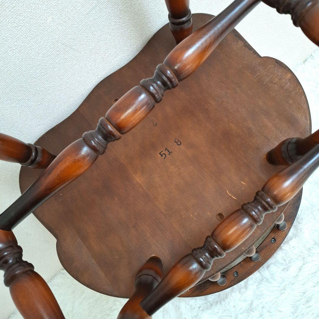 【美品】飛騨産業 アームチェア ダイニングチェア キツツキマーク