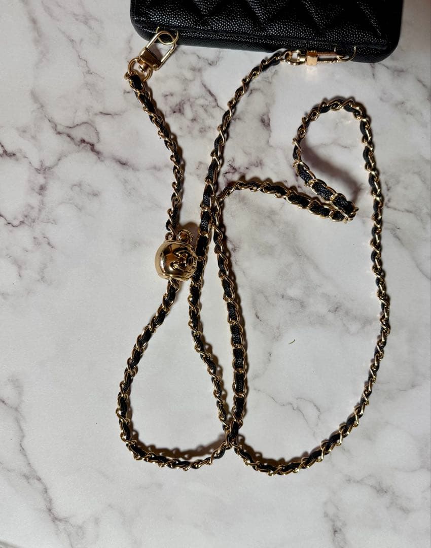 CHANEL シャネル レザー iPhoneケース 17pro