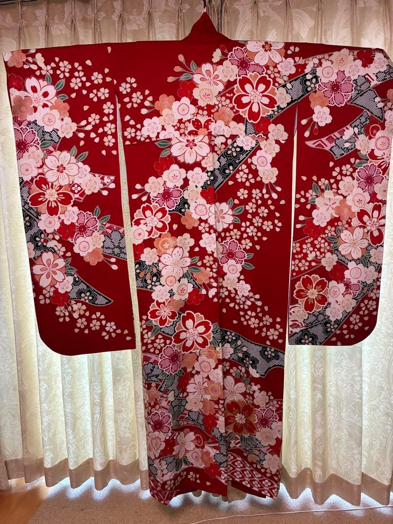 振袖フルセット、着付け用具、草履、バッグ