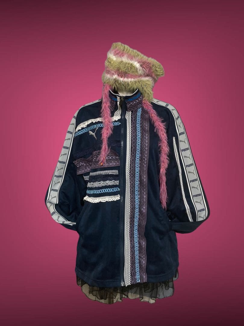 PUMA平成ギャル再構築レースジップトラックy2k裏原フェアリーグランジロック