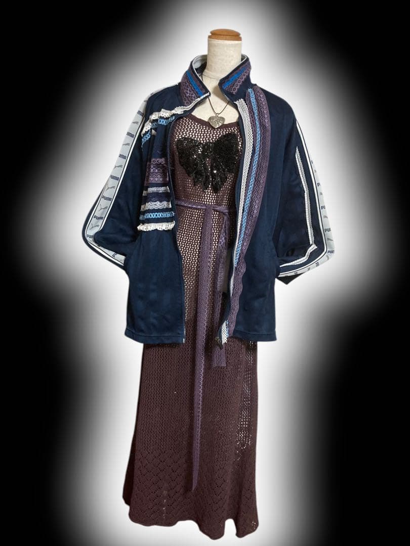 PUMA平成ギャル再構築レースジップトラックy2k裏原フェアリーグランジロック