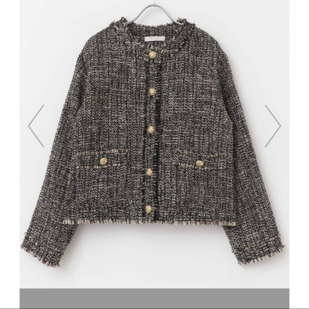 Fby ROSSO アーバンリサーチ ツイードノーカラージャケット 昨年モデル