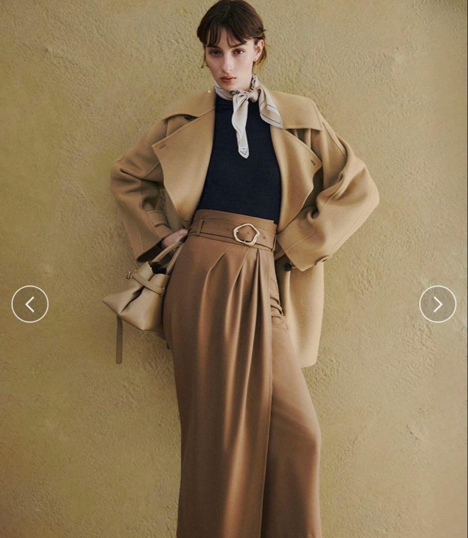 ウールリバーミドルAラインコート