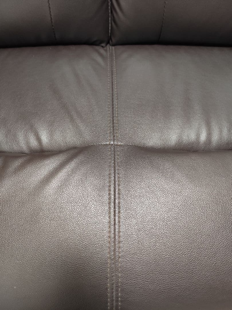 ★専用★ ニトリ 二人掛けソファ コウテイ 合成皮革 ダークブラウン Nシールド